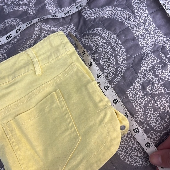 DOUBLE ZERO Yellow and Gold Studded Micro Shorts Size Medium - Picture 7 of 7